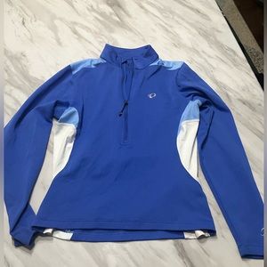 Blue and white Pearl Izumi jacket